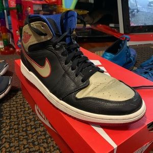 Retro gold and black air jordans